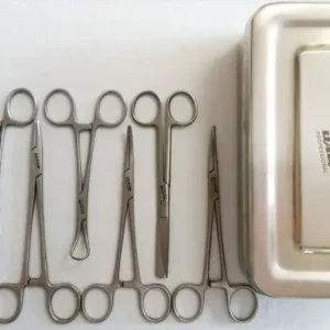 KIT CIRÚRGICO PARA CASTRÇÃO 9 PEÇAS - UAU+
