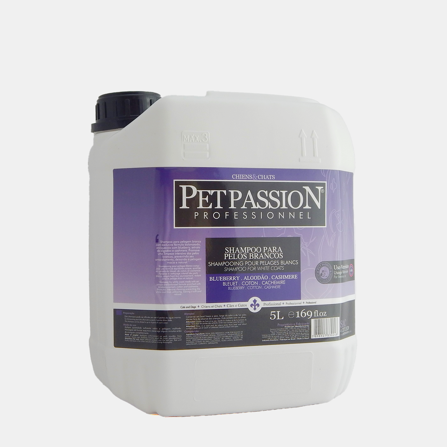 SHAMPOO BLANC – PET PASSION 5L